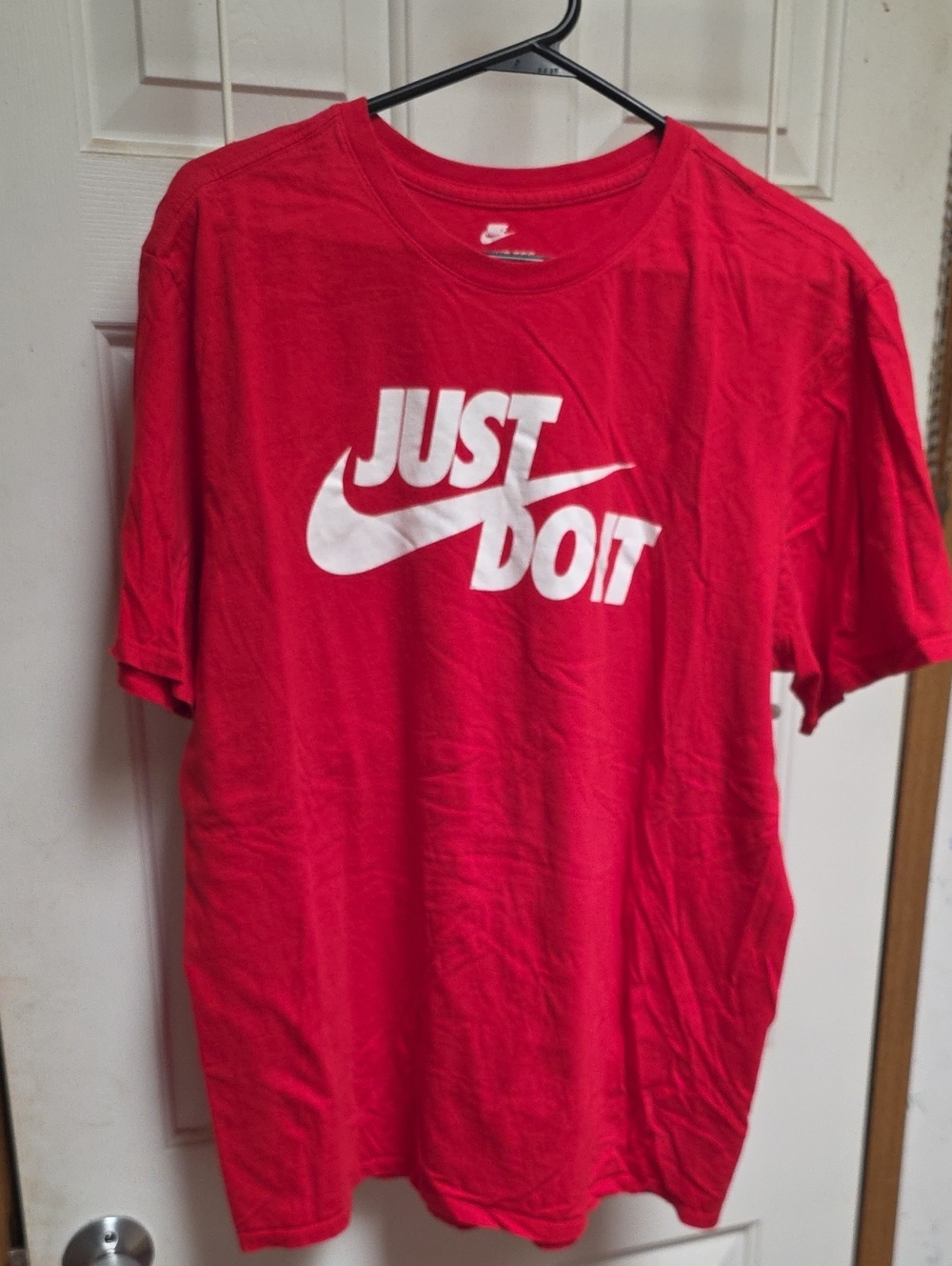 Nike Red "Just Do It" Short Sleeve T-Shirt